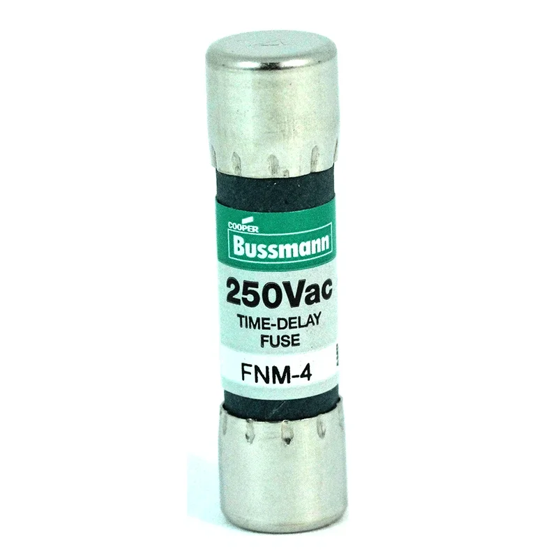 BUSSMAN FNM-4 OR EQUAL TIME DELAY 4 AMP FUSE 250 VAC LOT OF 5