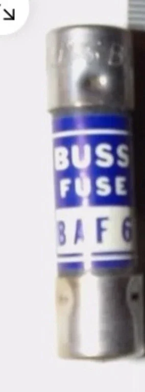 BUSSMAN BAF-6 FAST ACTING 6 AMP 250 VOLT 1.5" X.41" X .41" FUSE LOT OF 4