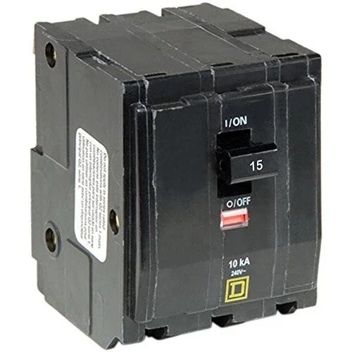 SQUARE D QO315 3 POLE 15 AMP 120/240V PLUG IN BREAKER