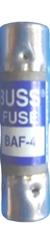 BUSSMAN BAF-4 FAST ACTING 4 AMP 250 VOLT 1.5" X.41" X .41" FUSE LOT OF 5