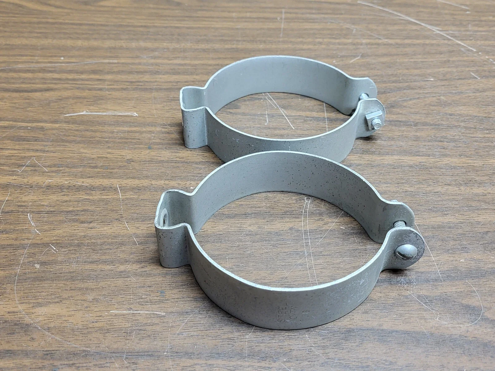 STEEL CITY 6H8B 6H8 B 3-1/2" STANDOFF STRAP WITH BOLT OR EQUAL LOT OF 2 NEW