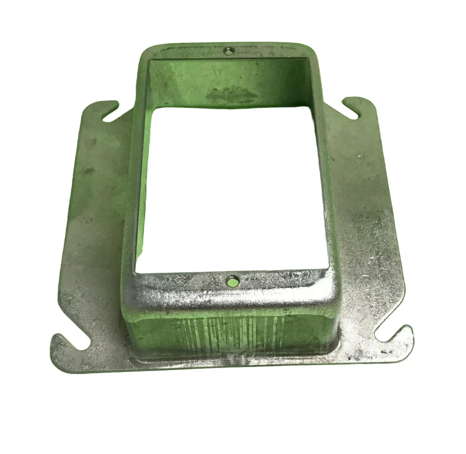 BOWERS 405 OR EQUAL 4 INCH SQUARE 1 GANG PLASTER RING 1-1/4 RISE LOT OF 10