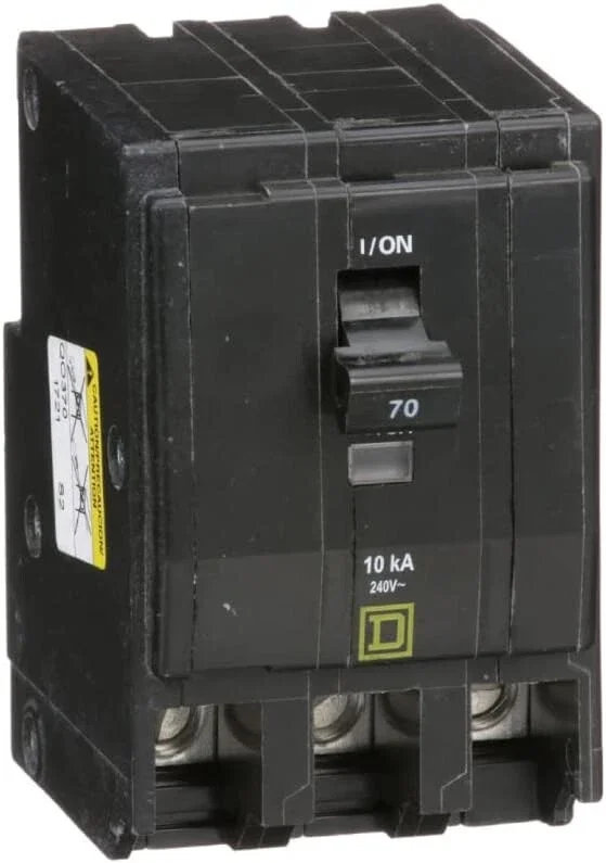 SQUARE D QO370 3 POLE 70 AMP 120/240V PLUG IN BREAKER