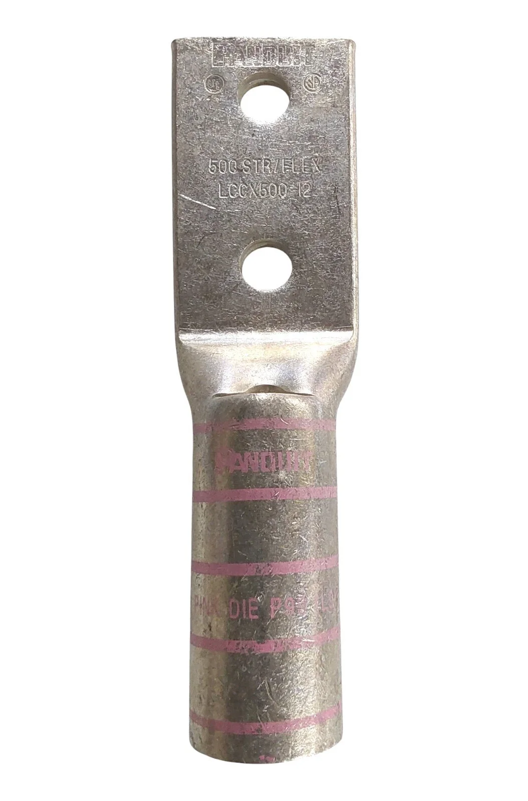 PANDUIT LCCX500-12-6 LUG 500MCM COPPER 2 HOLE 1/2" HOLES