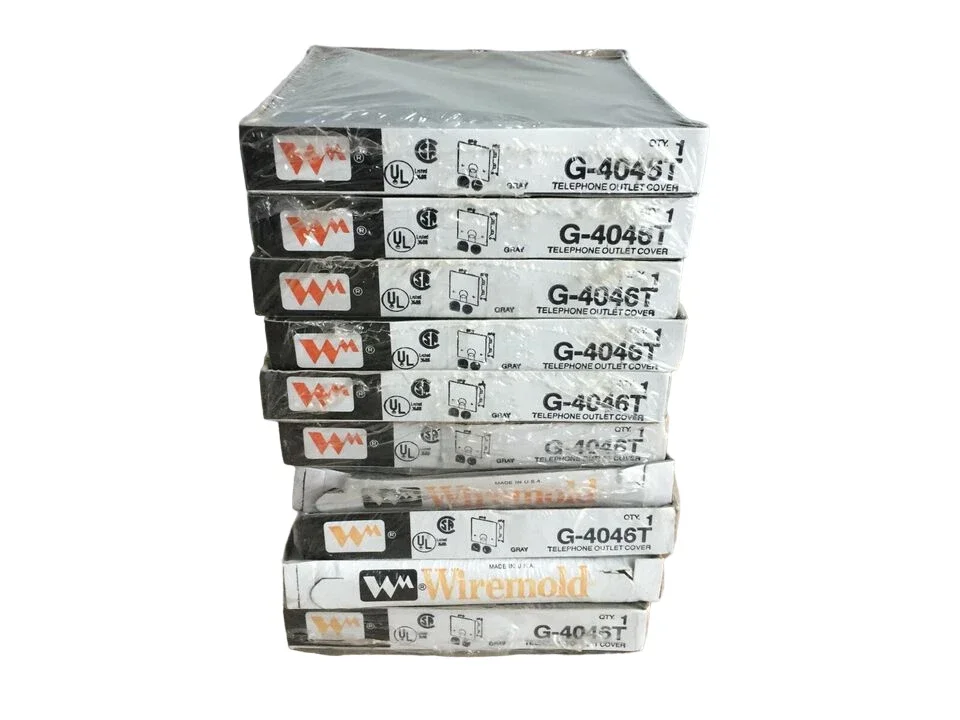 WIREMOLD G4046T TELEPHONE COVER FOR 4000 RACEWAY LOT OF 9