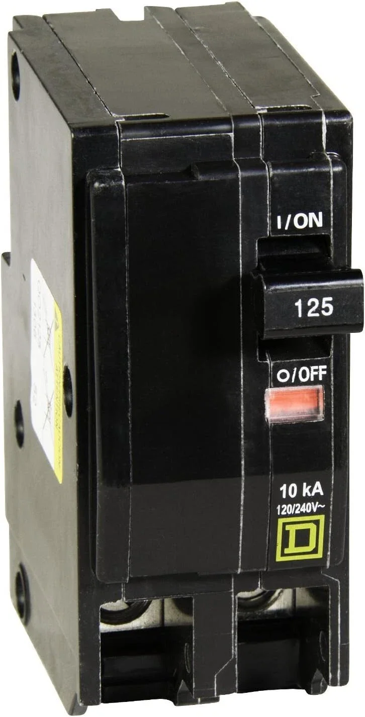 SQUARE D QO2125 2 POLE 125 AMP 120/240V PLUG IN BREAKER