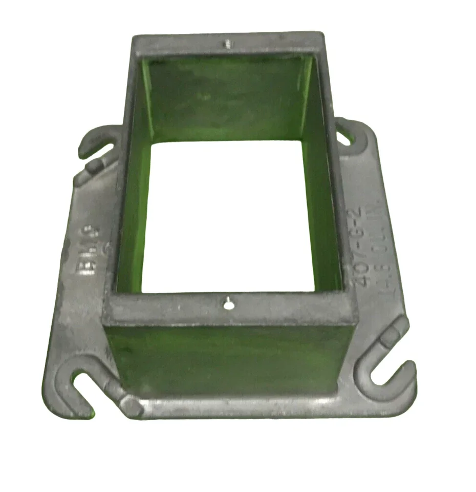 BOWERS 407G OR EQUAL 4 INCH SQUARE 1 GANG PLASTER RING 2 INCH RISE LOT OF 10