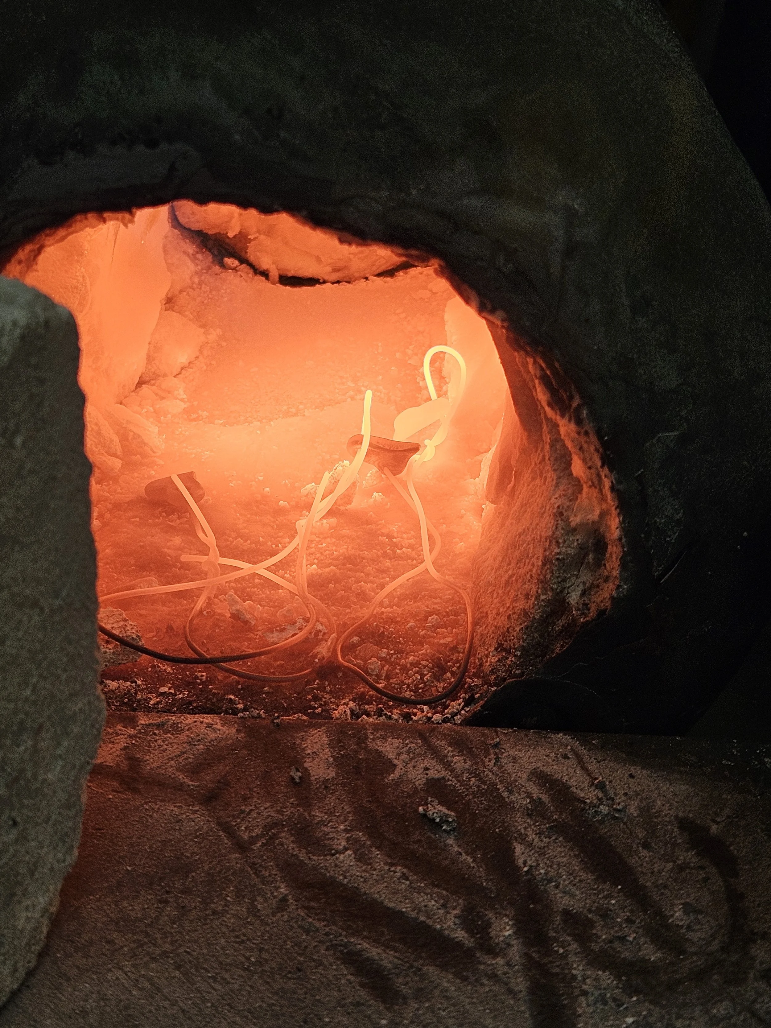 Heat Treat so the damascus pattern can darken.