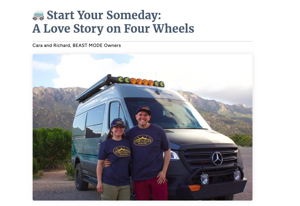 Featured In Storyteller Overland Newsletter May 2025