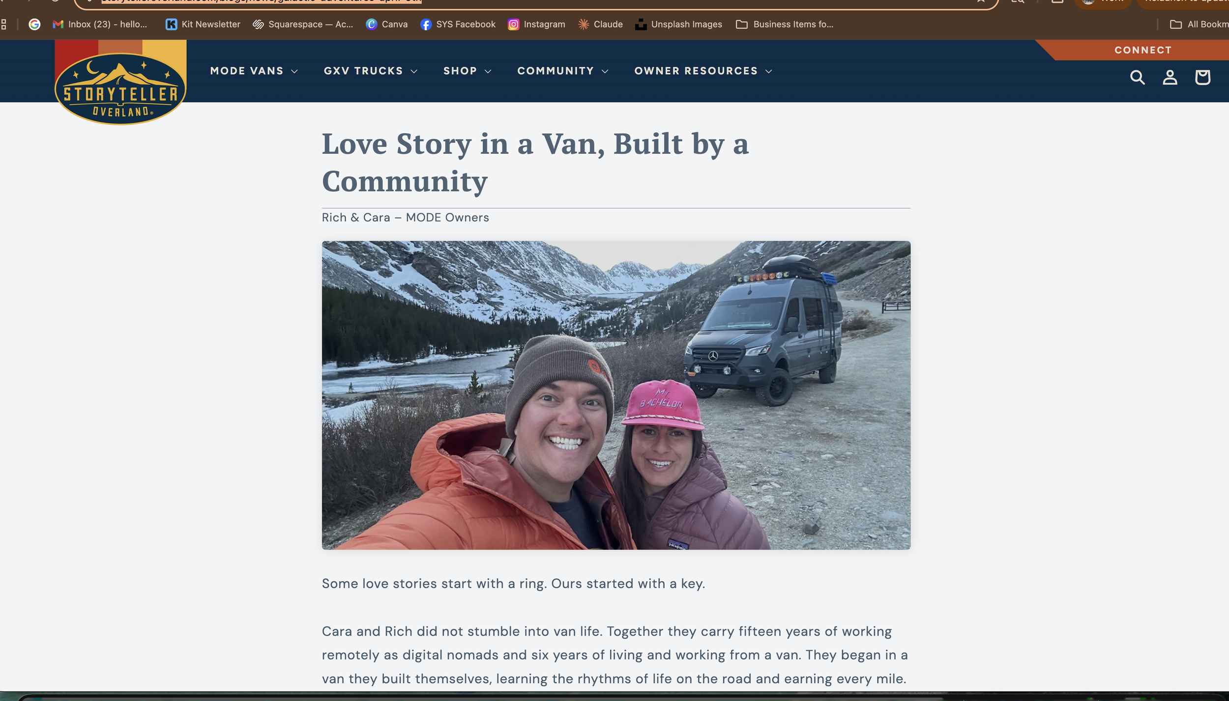 Featured In Storyteller Overland's "Galactic Adventures Newsletter"