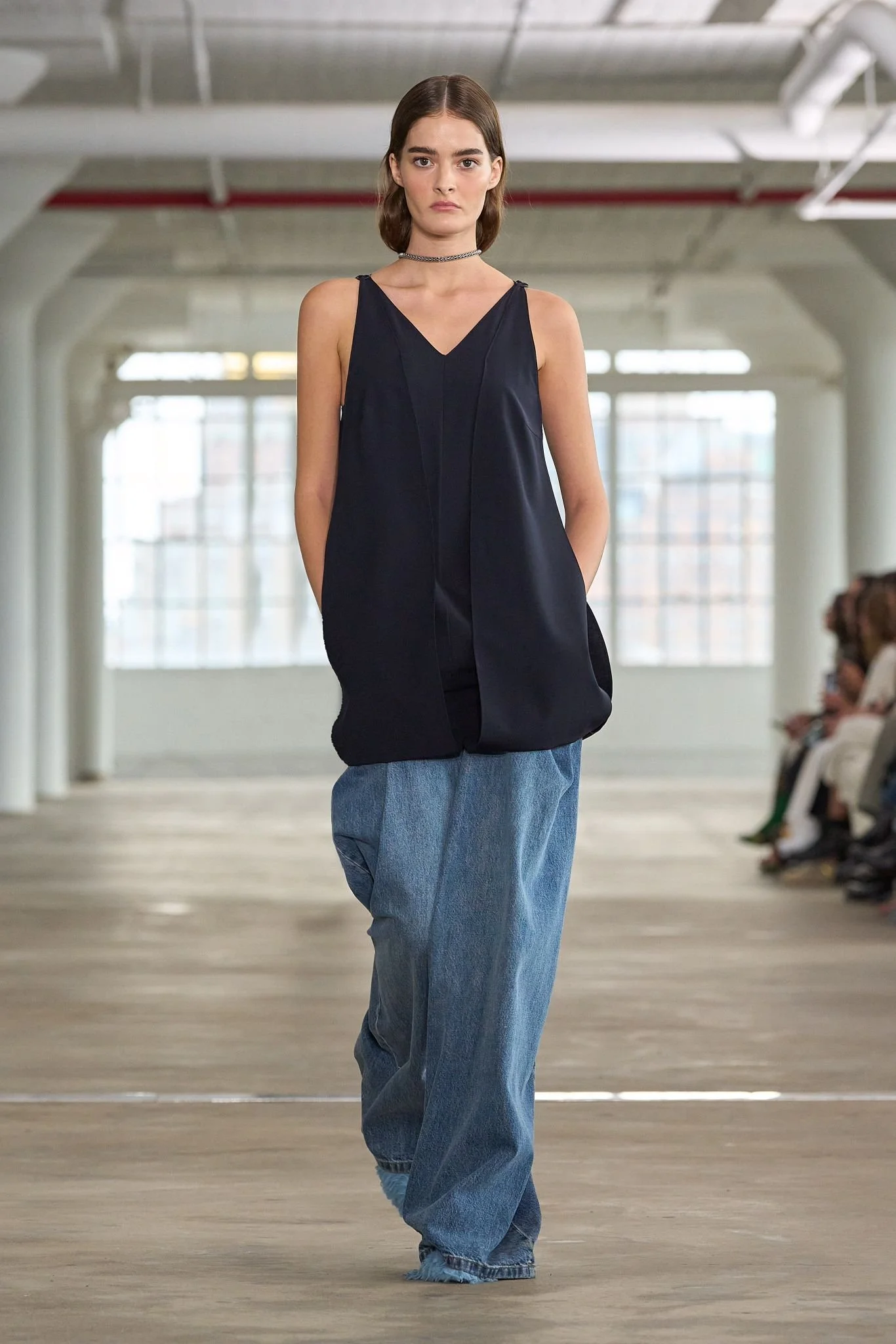 tibi-spring-2025-black-top-blue-jeans-Ana-Harris-personal-stylist-New-England.jpeg
