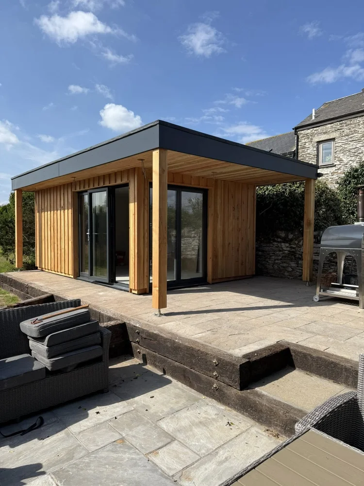 Timber-frame garden room built in Devon