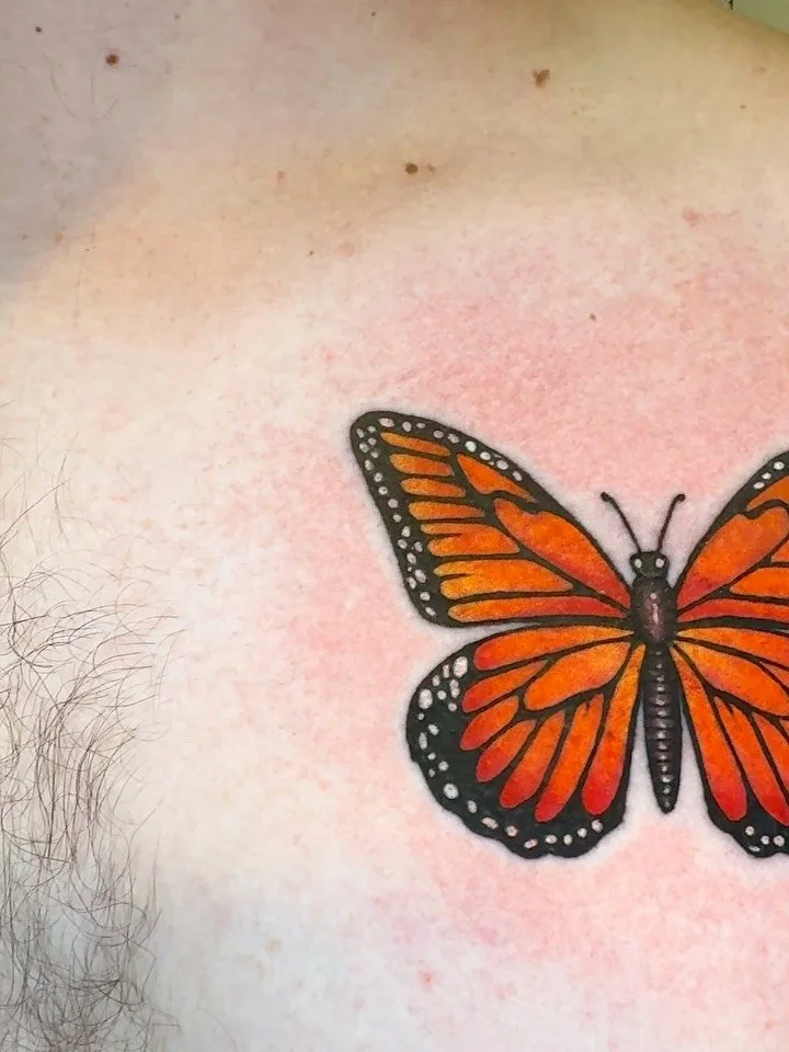 Congrats on your first tattoo @not_alek7 ! Always nice putting on something special! Alek got this monarch butterfly tattoo for his grandmother! Shell be with you forever now! 

If you&rsquo;re curious about getting tattooed send us a message or swin