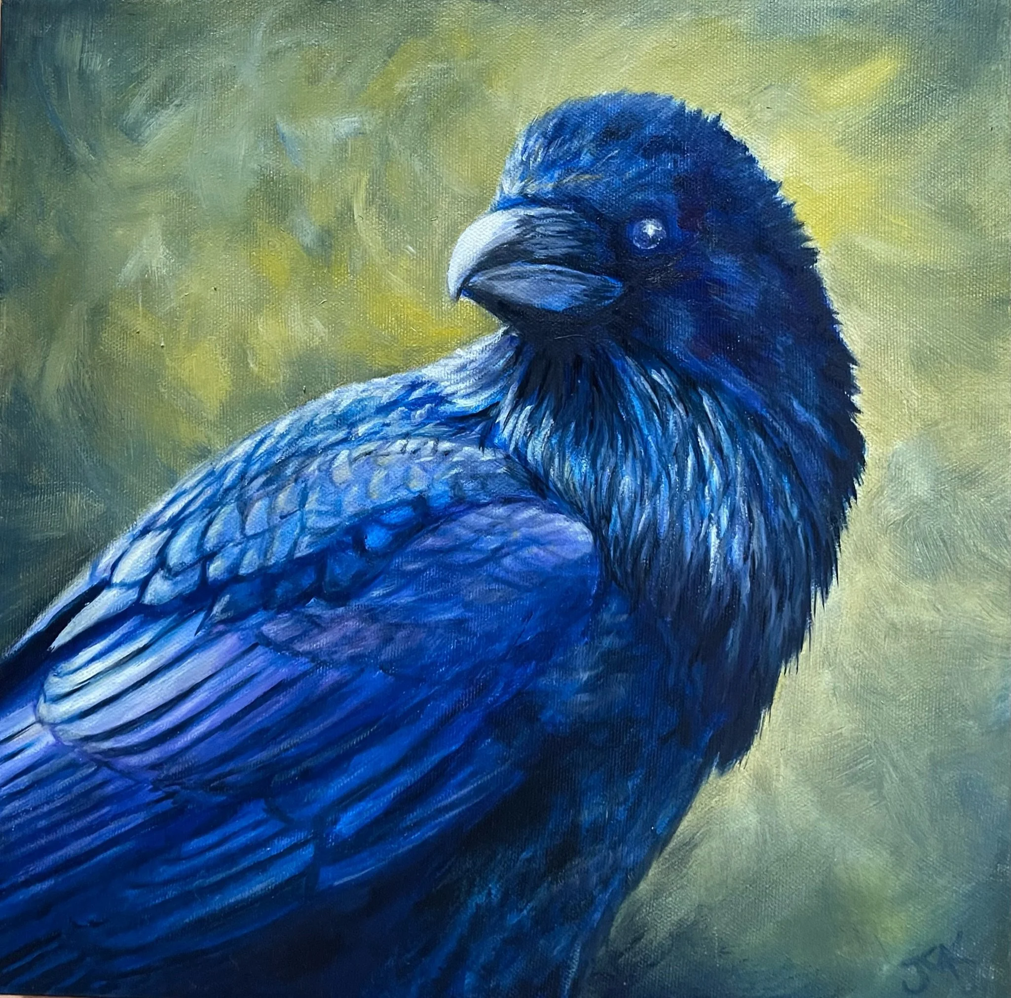 Lake Louise Raven, Banff National Park
Oil on Canvas 12x12” Available $300