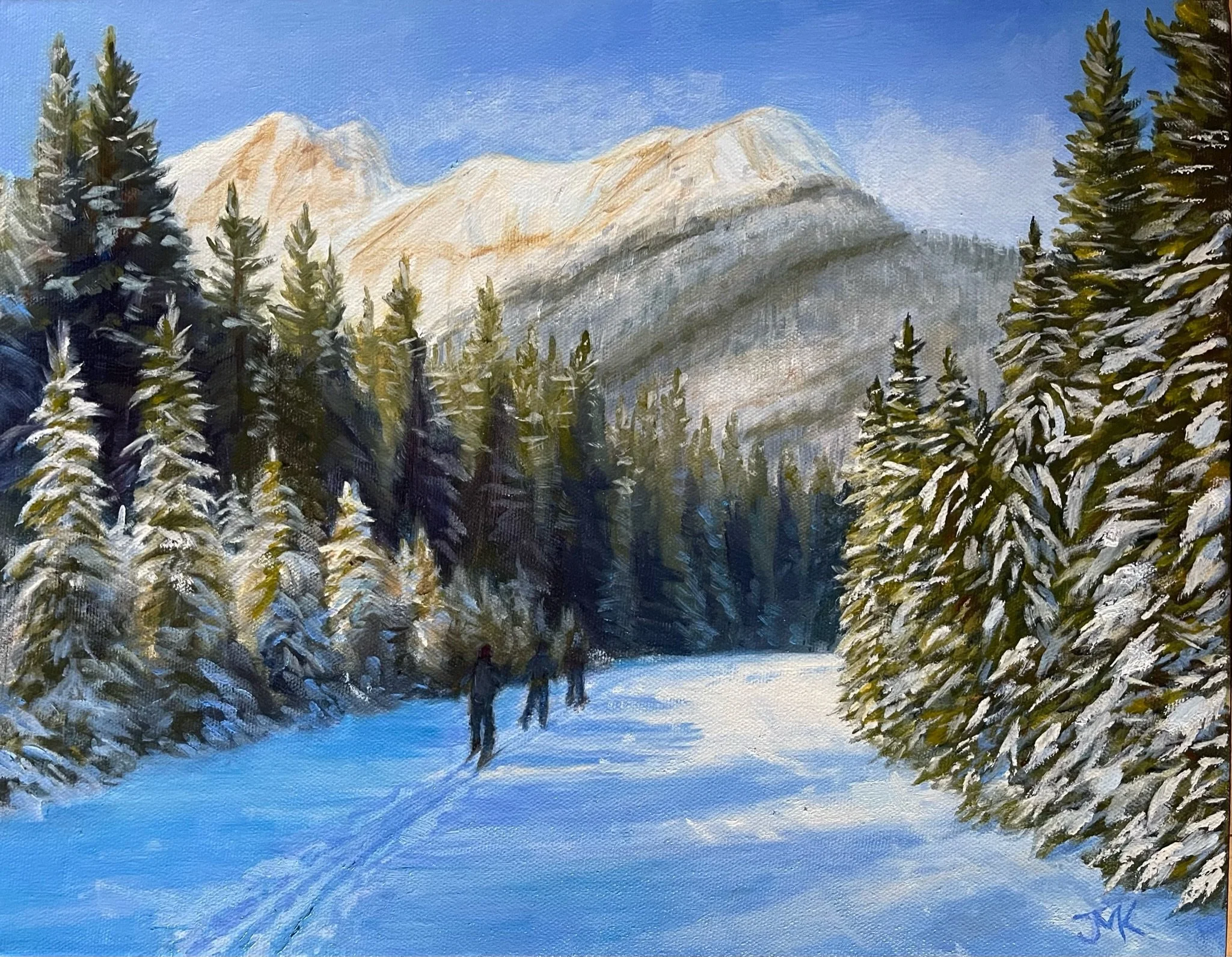 First Ski of the Season - Great Divide Trail, Lake Louise, Banff National Park
Oil on Canvas 11x14” Available $300
