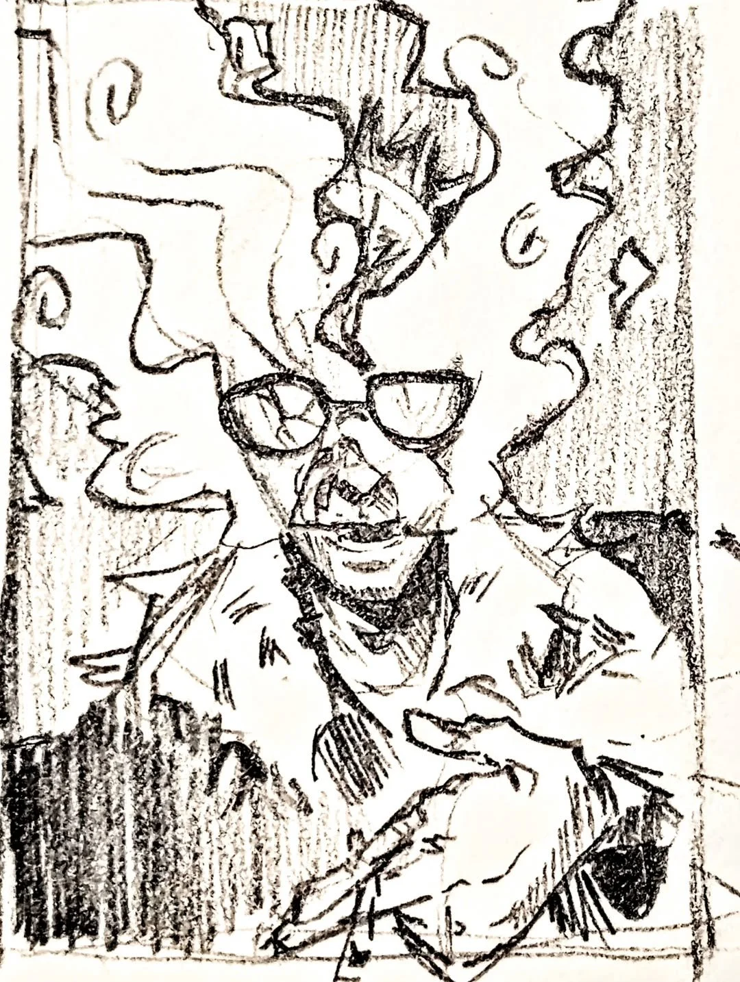 Really enjoying sketching smoke recently....
Sketches from a while ago tho- might start throwing some backlog from uni up here while I get settled into the post-grad routine:') The ancestors decreed I shall work in medical...

#art #foryouartist #ske