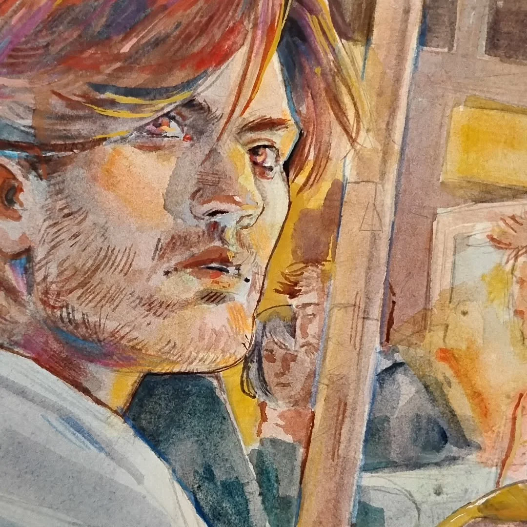 And with that, another sketchbook is done...
You know what that means- another 3 month wait before I post the tour? THATS RIGHT AHHAHAHAHA
Seriously though-

Mixed media- pencil, watercolor, colored pencil, acrylic marker in an 8x8" sketchbook 
