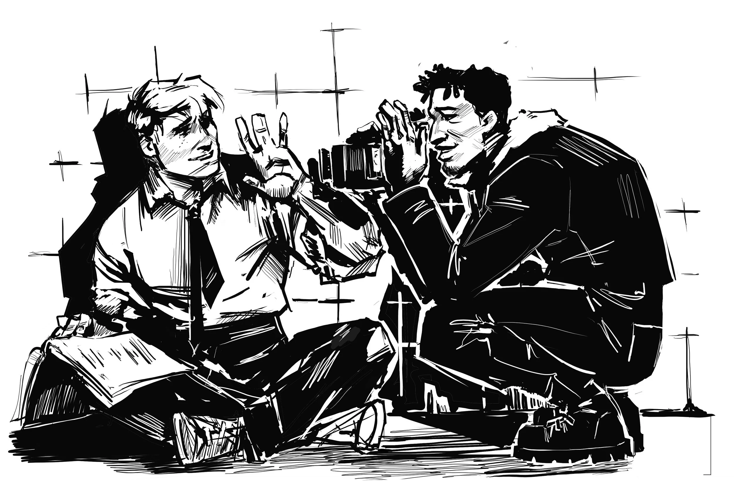 Echoes From the Park Concept Art: Isaiah and Sawyer