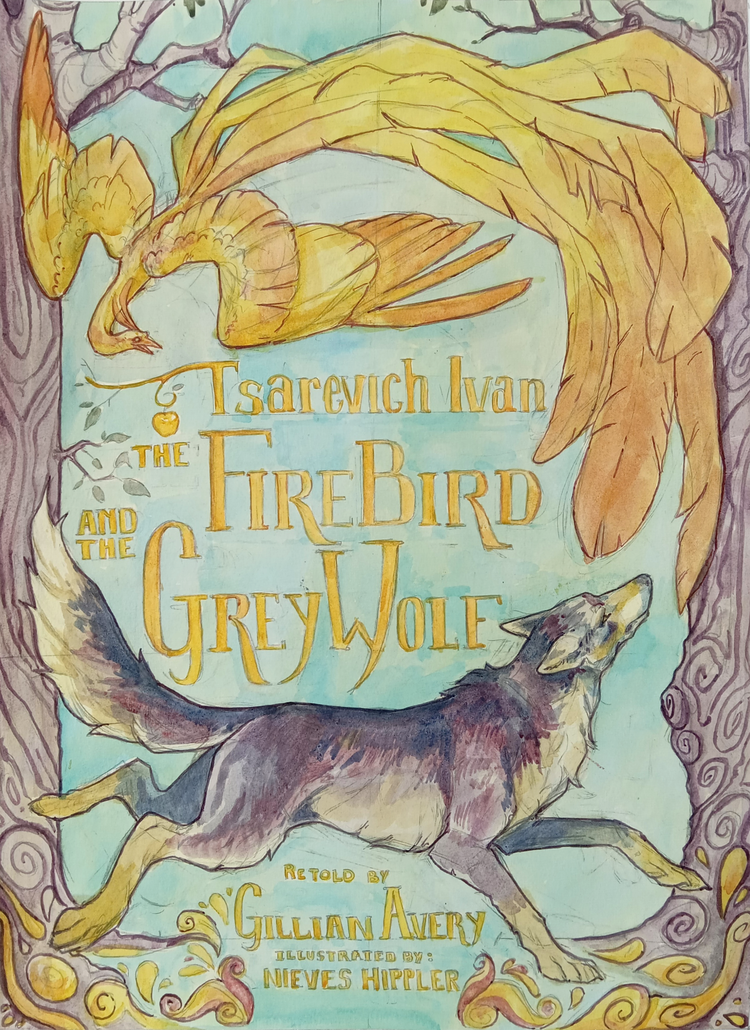 Tsarevich Ivan, the Firebird, and the Grey Wolf retold by Gillian Avery: Book Cover