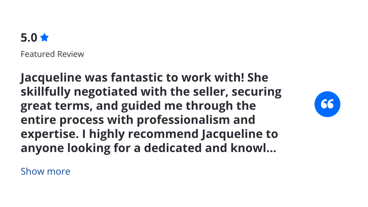 Client review for top performing Omaha Council Bluffs Realtor Jacqueline Szatko on Zillow