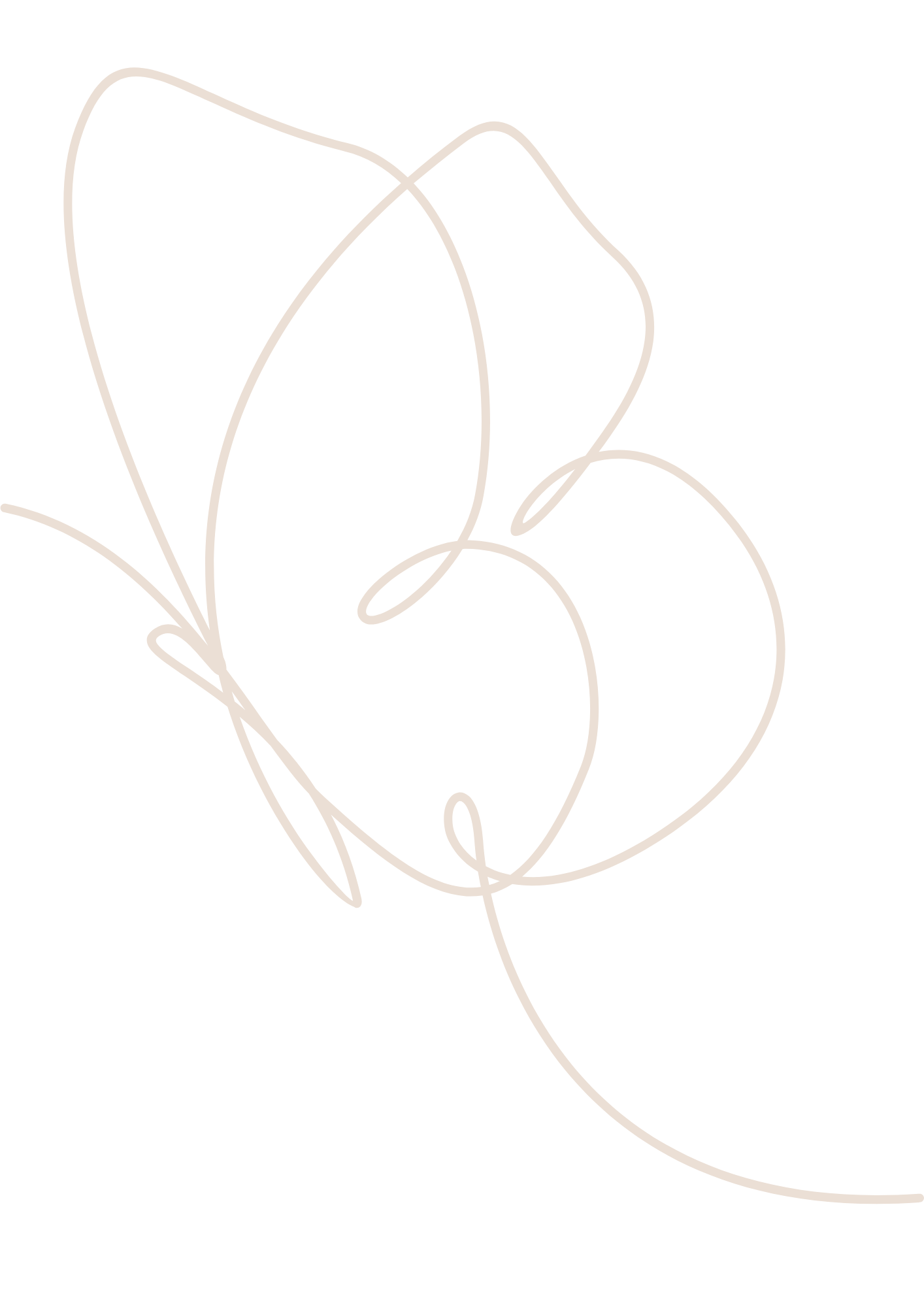 Butterly fine line outline symbolizing change during therapy for chronic illness