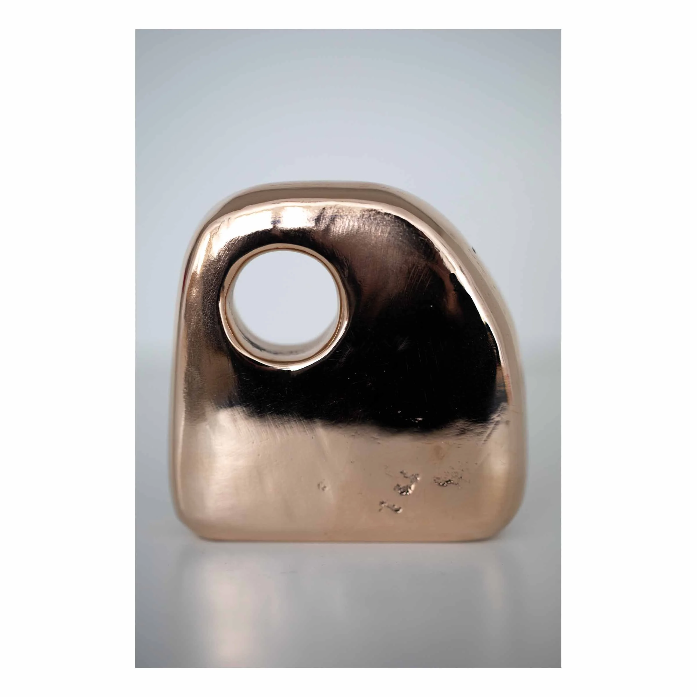 Hole No. 2,
2025.
Bronze — 3" x 3" x .75".
