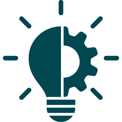 An icon representing innovation