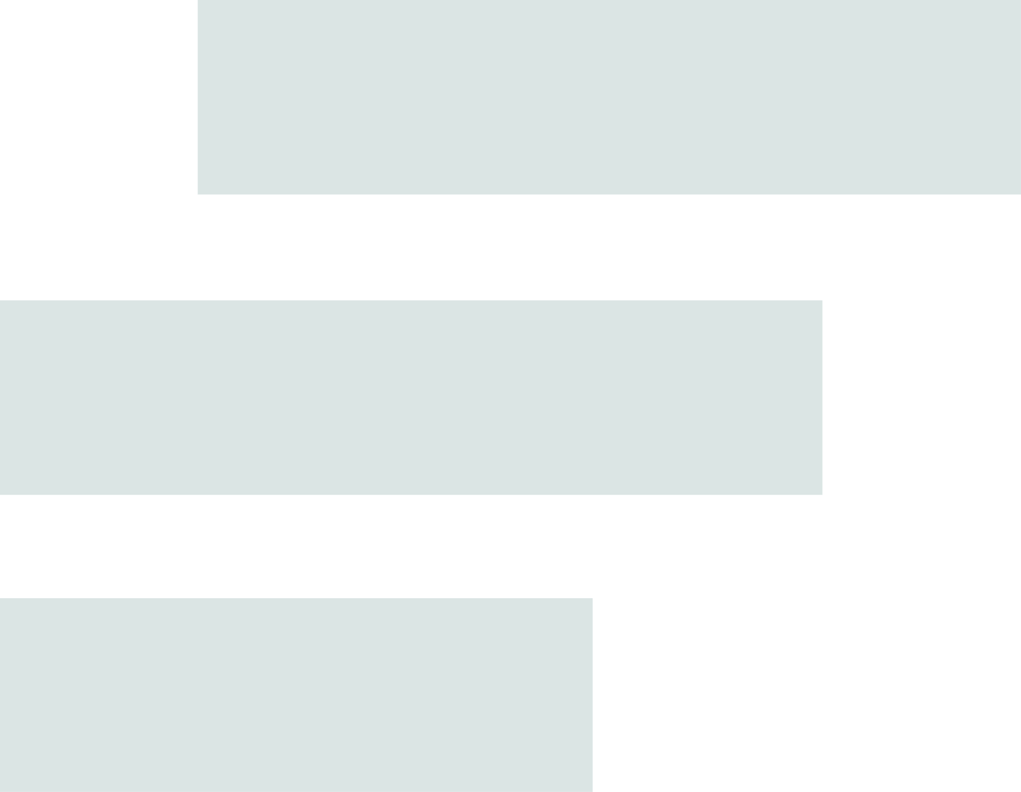 The logomark for Chestnut Impact Real Estate; three horizontal bars