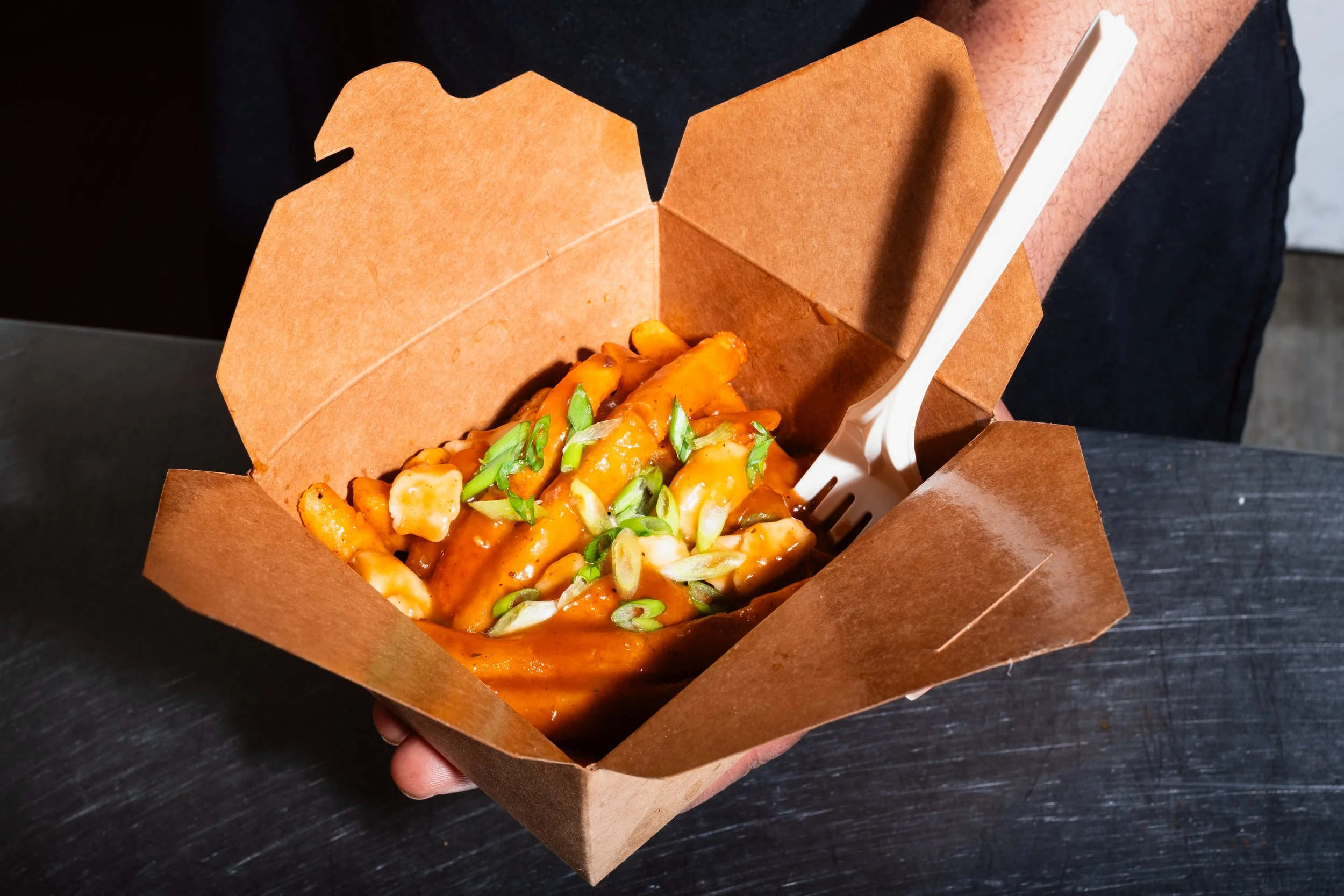 Photographer: Zachery Knudson. Poutine To-Go Business Banding Photography For King Solomon's Kitchen in Calgary AB