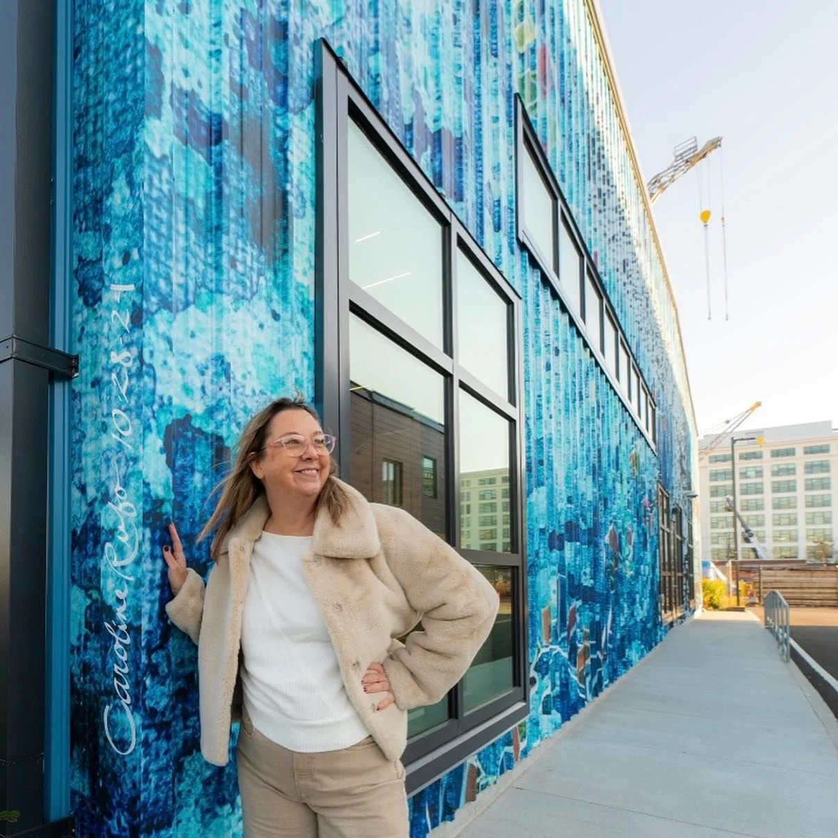 The Foundry at Drydock reshaped Boston&rsquo;s Seaport with a 219,000 sq. ft. life sciences facility and the adaptive reuse of a historic steel warehouse. We partnered with the incredible Boston artist Caroline Rufo to design a building wrap that ref