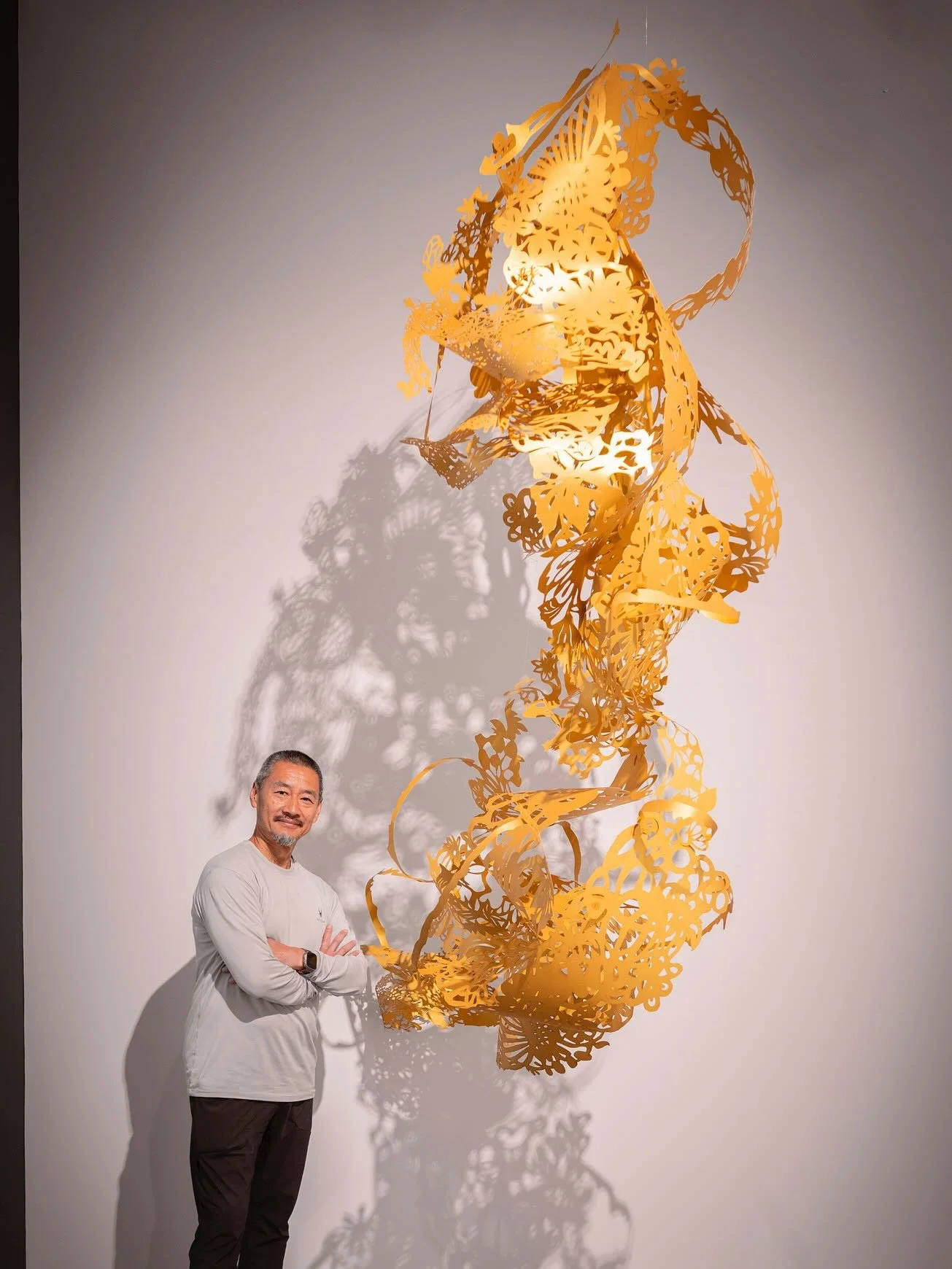 Here is a recent installation of Fred Liang&rsquo;s hanging, site-specific sculpture, created using Arjowiggins paper, a material with a remarkable history dating back to the 1600s and known for its exceptional quality.

Fred is a professor at @massa