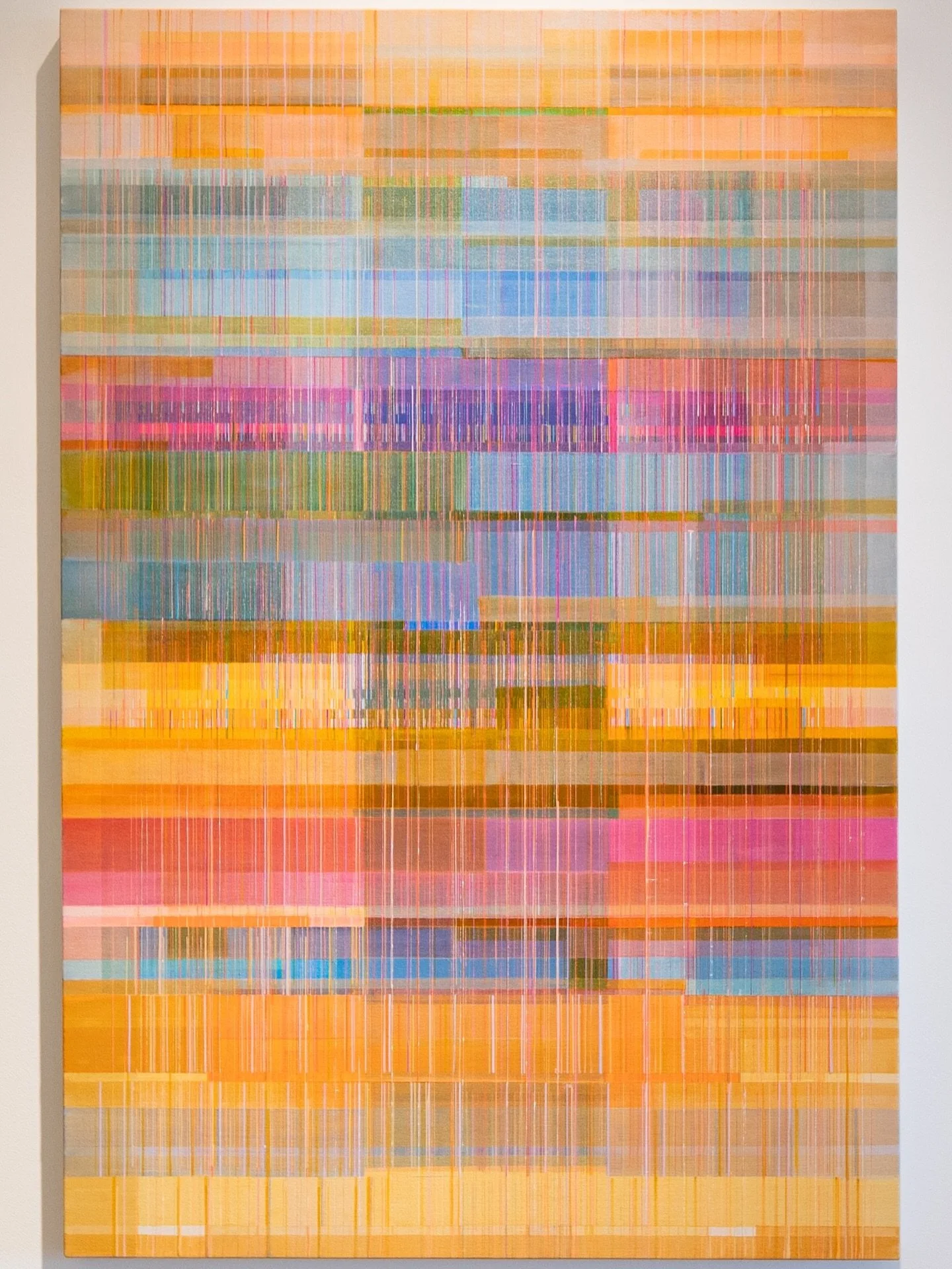 Artist Spotlight: Antonietta Grassi ( @antoniettagrassi ) 

Grassi&rsquo;s abstract paintings merge hard-edged geometry with intuitive, layered surfaces where the hand of the artist remains central. Drawing from architecture, textiles, and memory, he