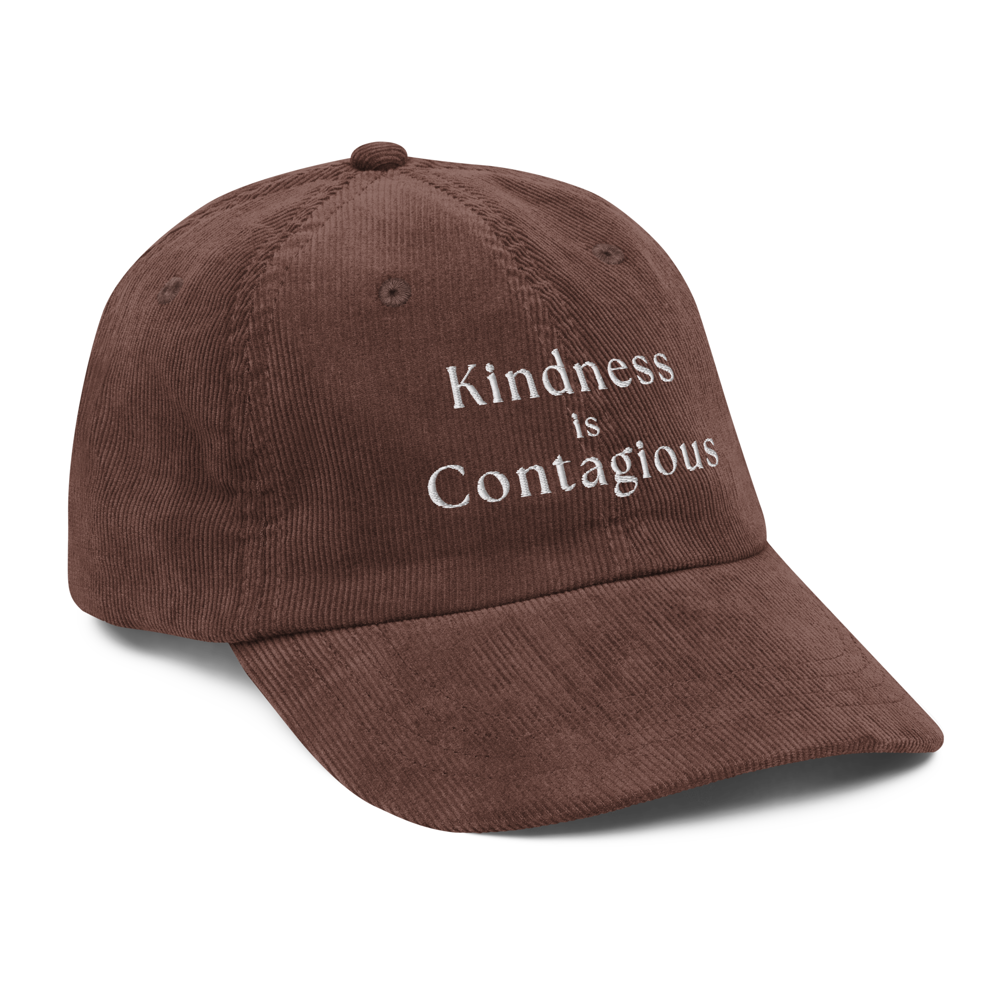 Kindness is Contagious - Vintage corduroy cap