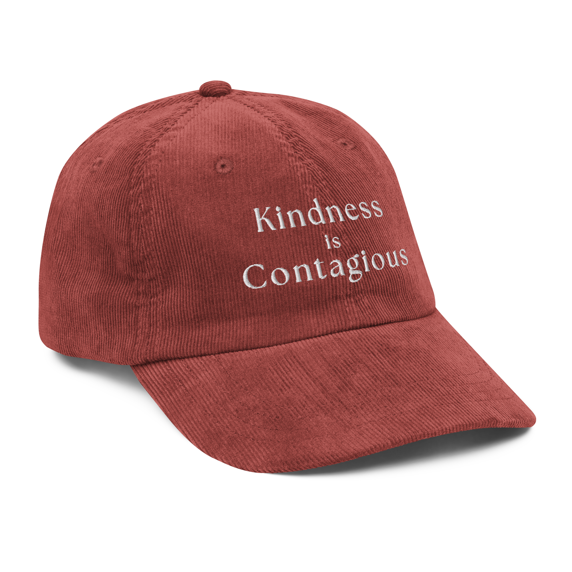 Kindness is Contagious - Vintage corduroy cap