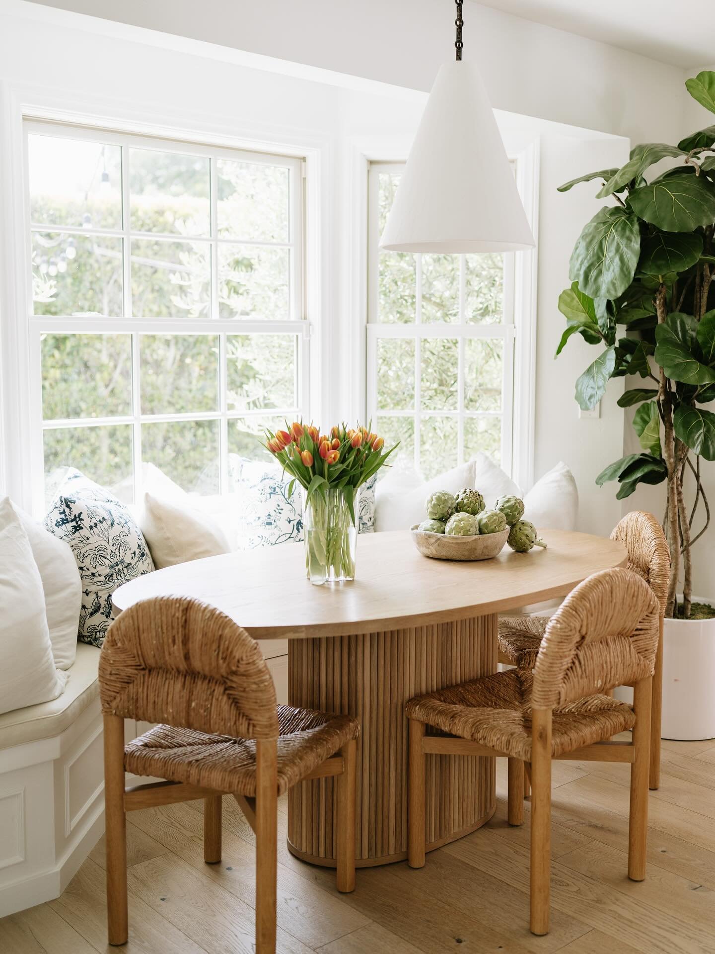 Dining spaces are a great way to feature texture &amp; pattern in the little details.