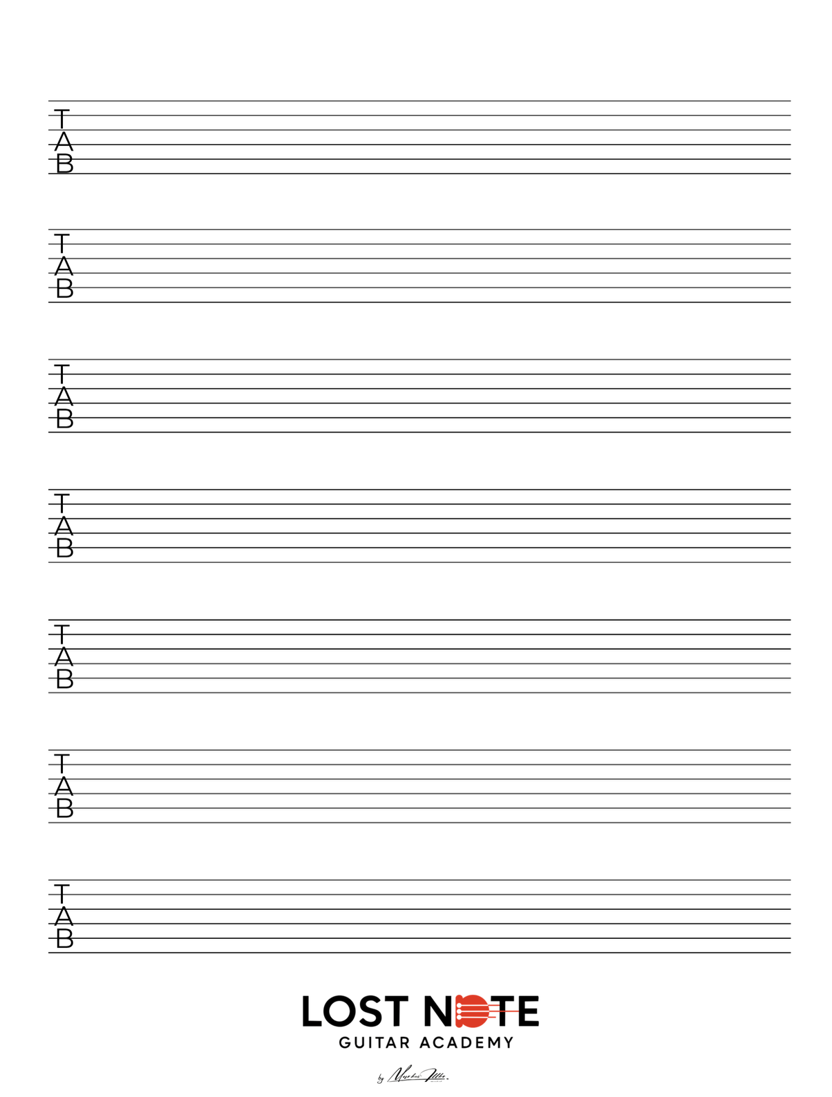 Guitar Chord Paper (Large)