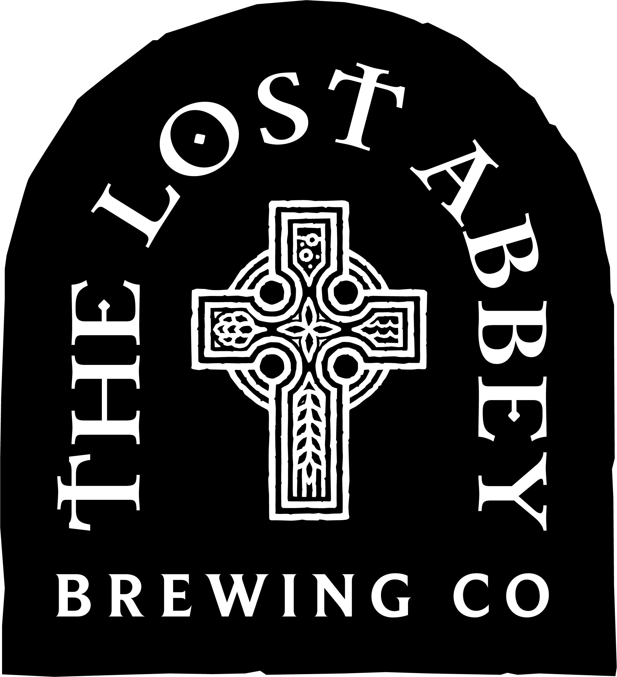 Black silhouette of a wolf howling at a crescent moon on a starry night sky.