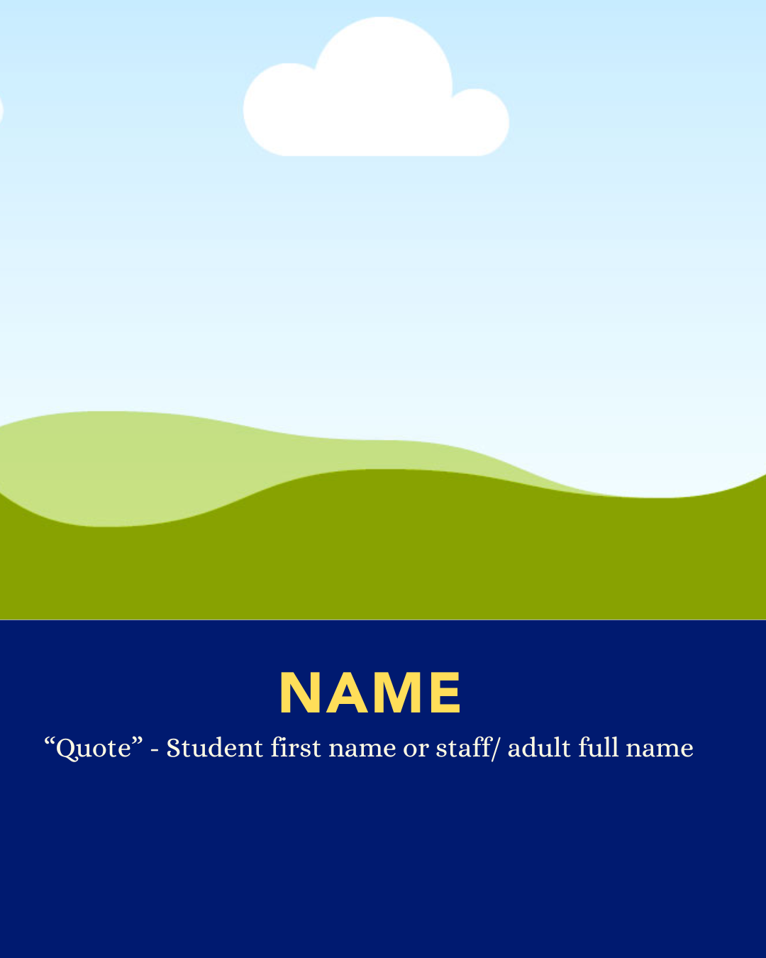 Template: Nominate an Honoree (Website)