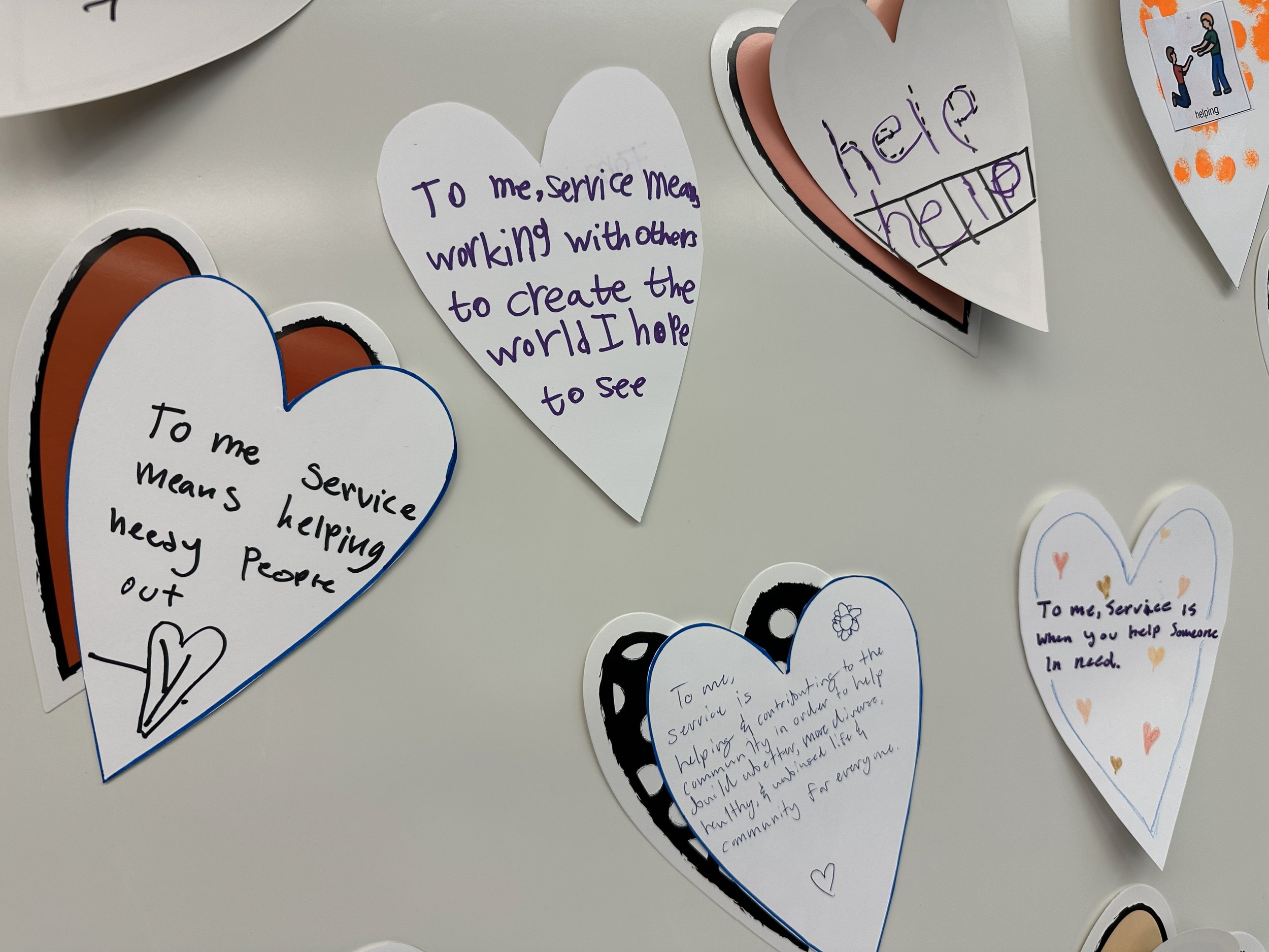  Key Middle School and Key Center students, staff, and families share what service means to them 
