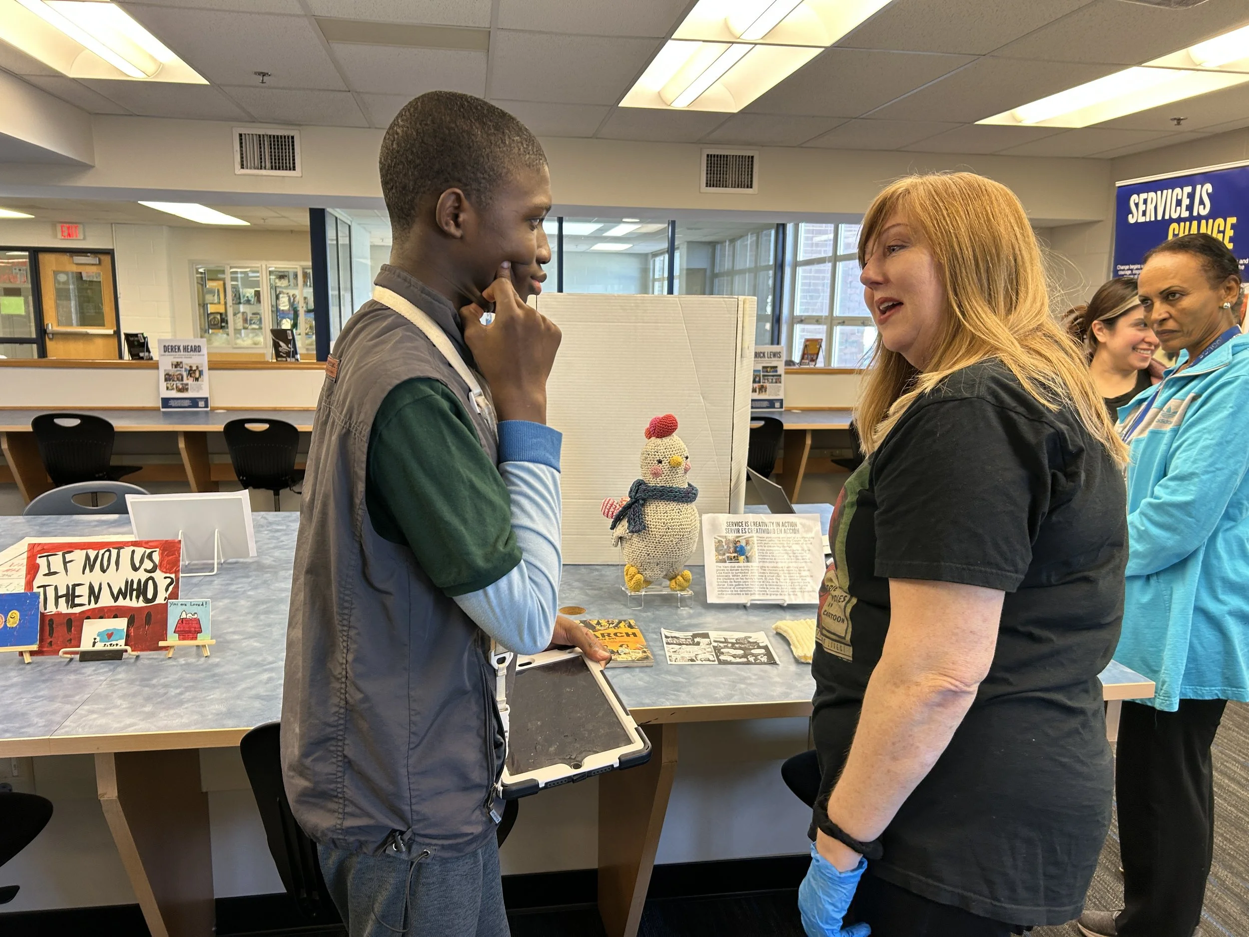  Key Center students and staff talk about the service museum 