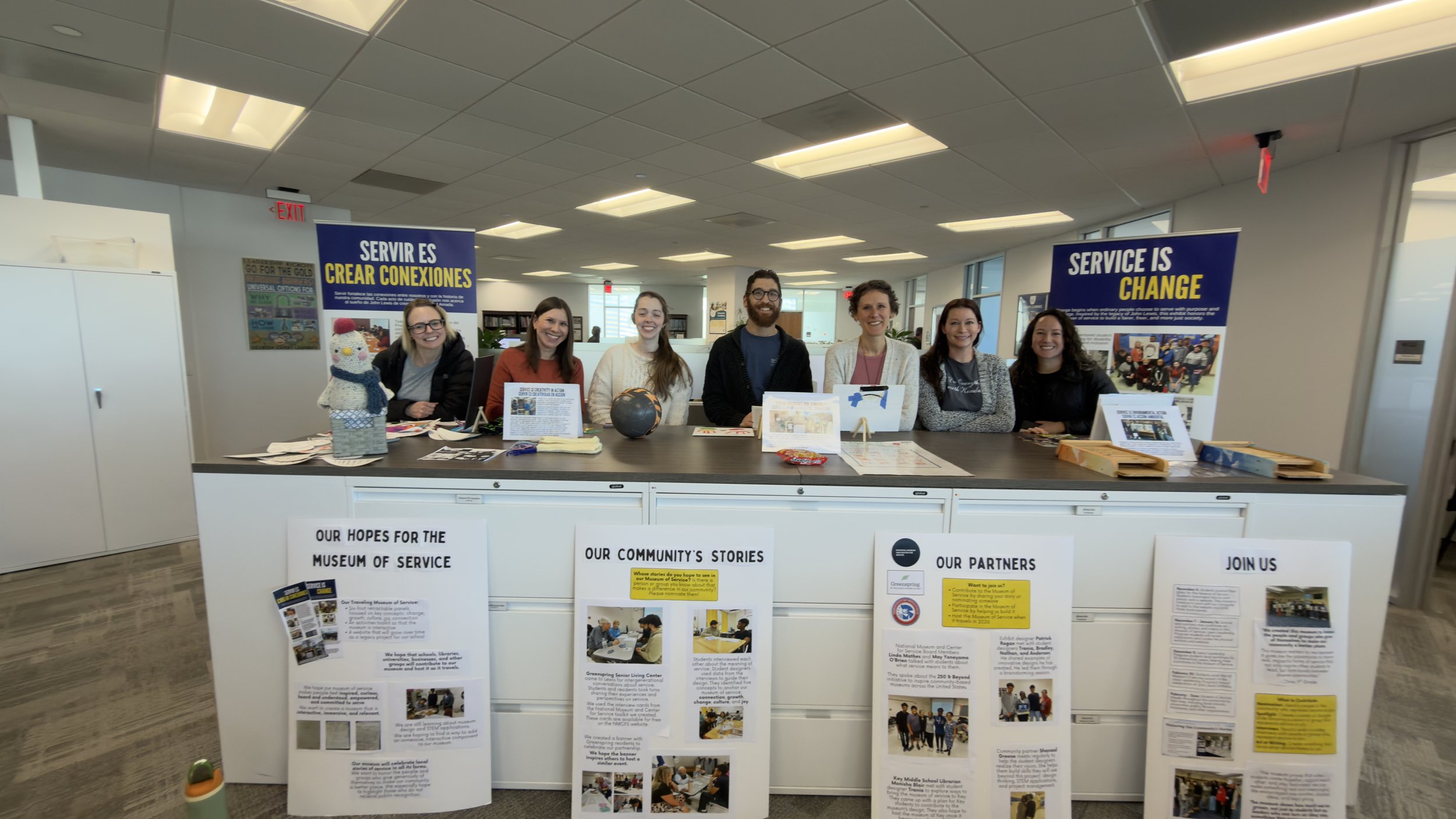  The Special Education Curriculum Team visited the museum during their team meeting  