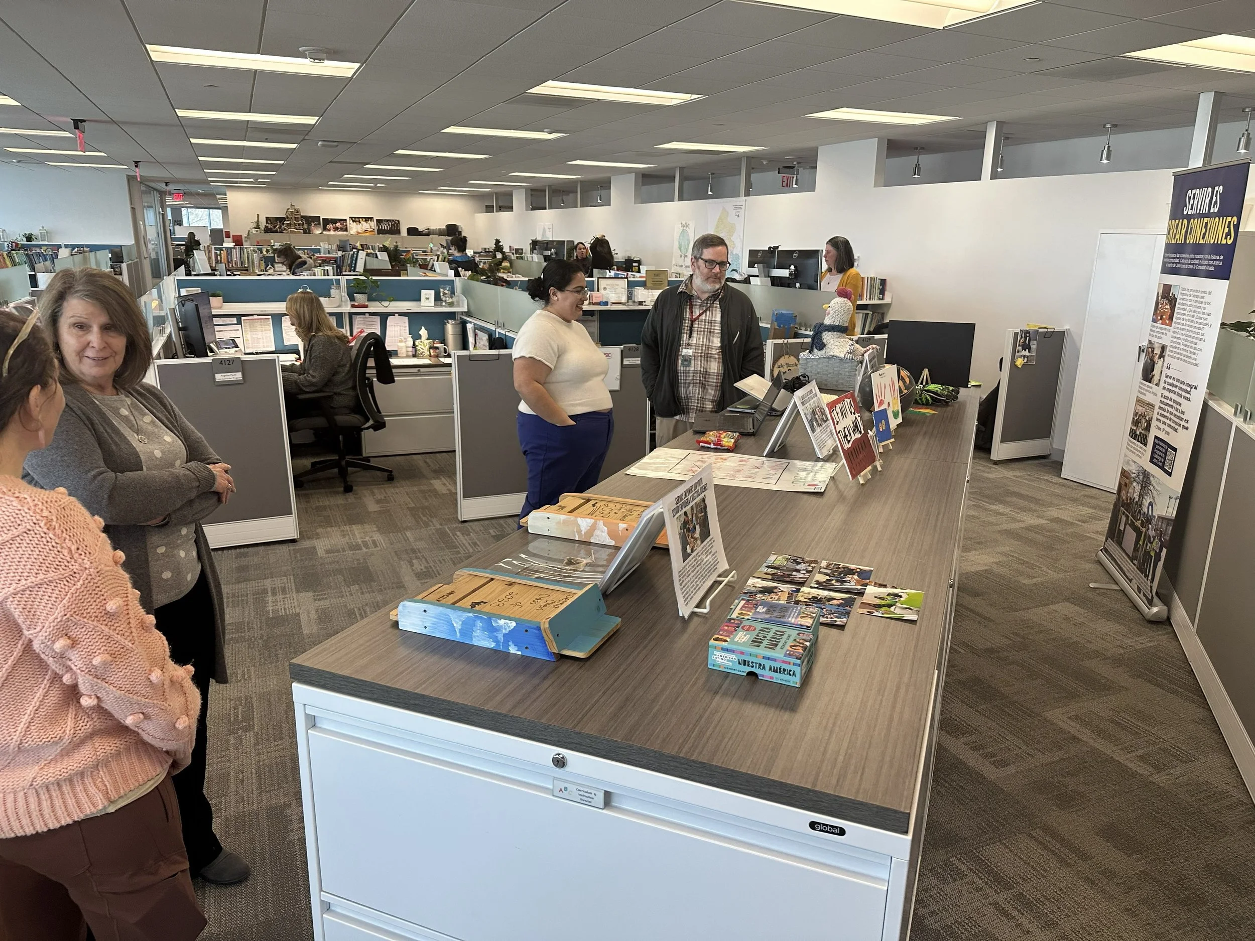  Staff attended a “mingle” with Lewis Leadership Program staff to learn more about the students’ efforts and vision 