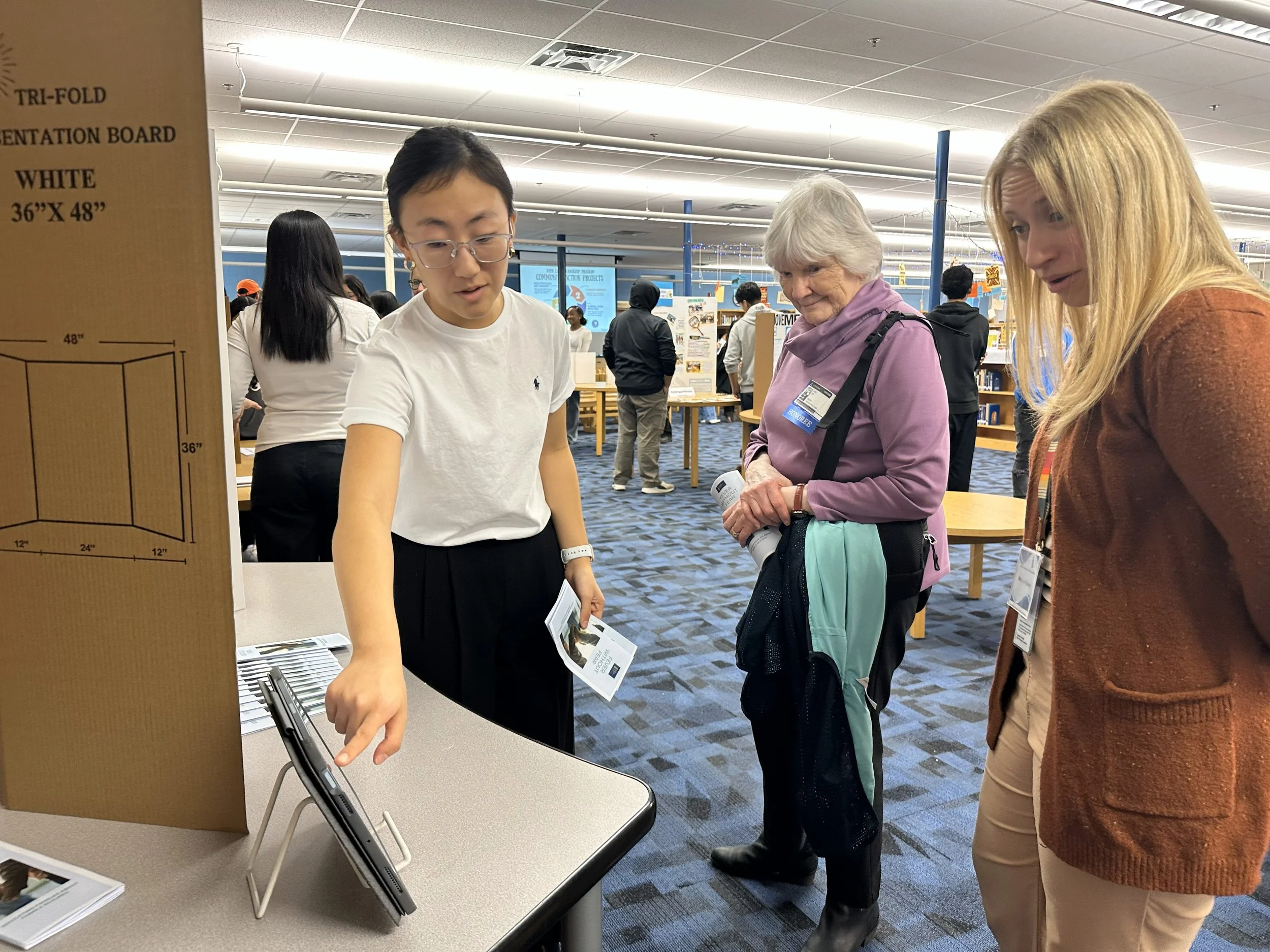 Chloe, student Digital Content Manager for the Museum of Service, showcases her nonprofit Fever without Fear at the Lewis Leadership Program Museum of Service. Click the photo to learn more about Chloe's nonprofit.
