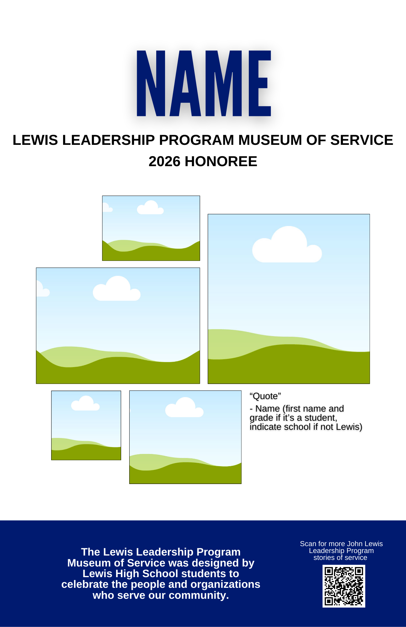 Template: Nominate an Honoree (Print)