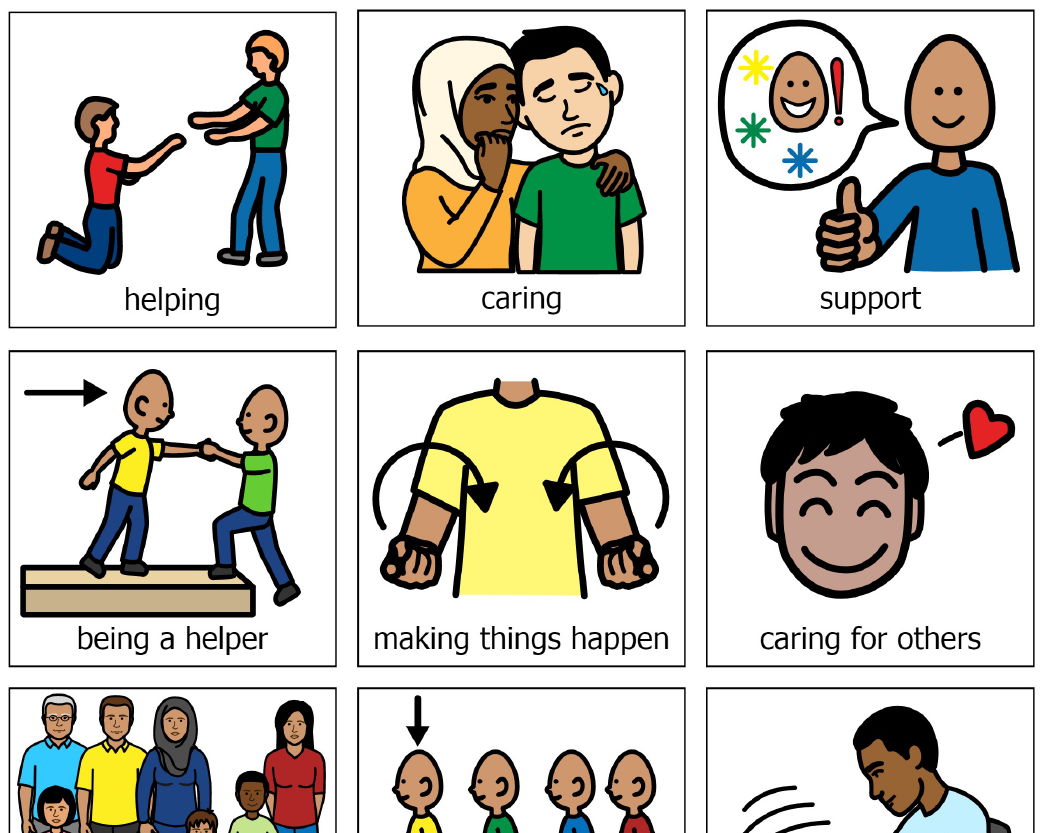Printable: Service Museum visual aids created by Beth Curtis, Key Center School