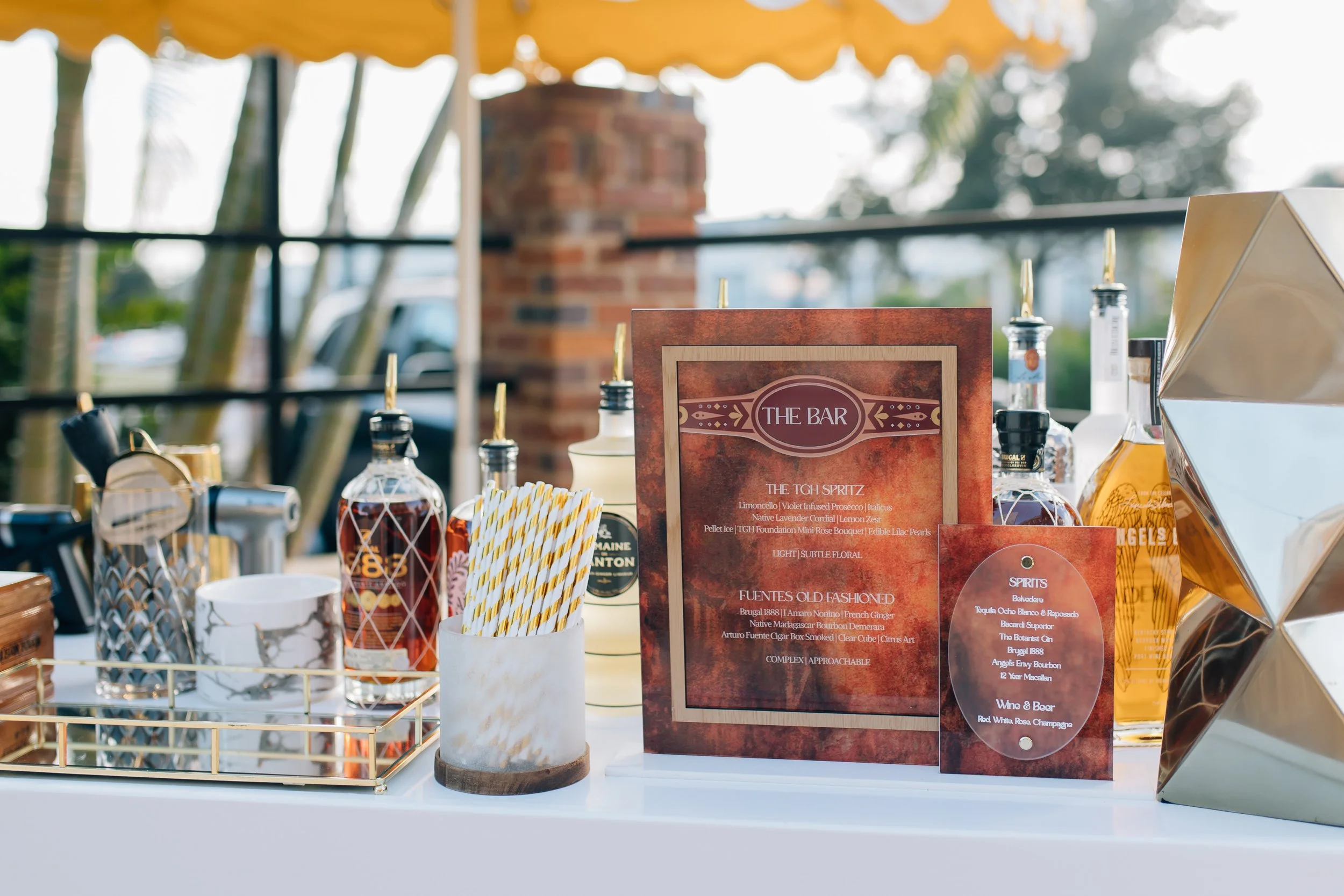 cocktail menu signage, custom cocktail sign, custom menu signage, custom drink menu signage