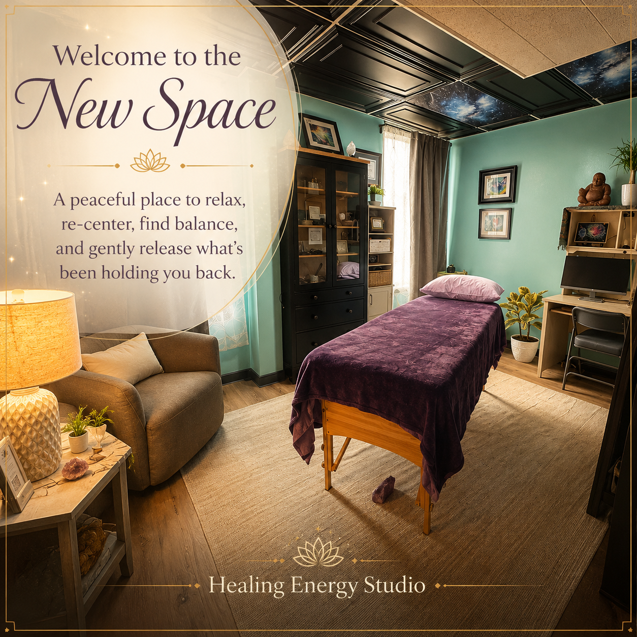 Welcome to the New Healing Energy Studio Space in Pocatello