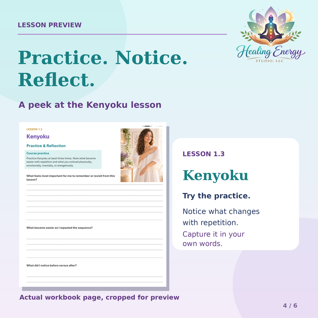 HES Exclusive Reiki I Workbook