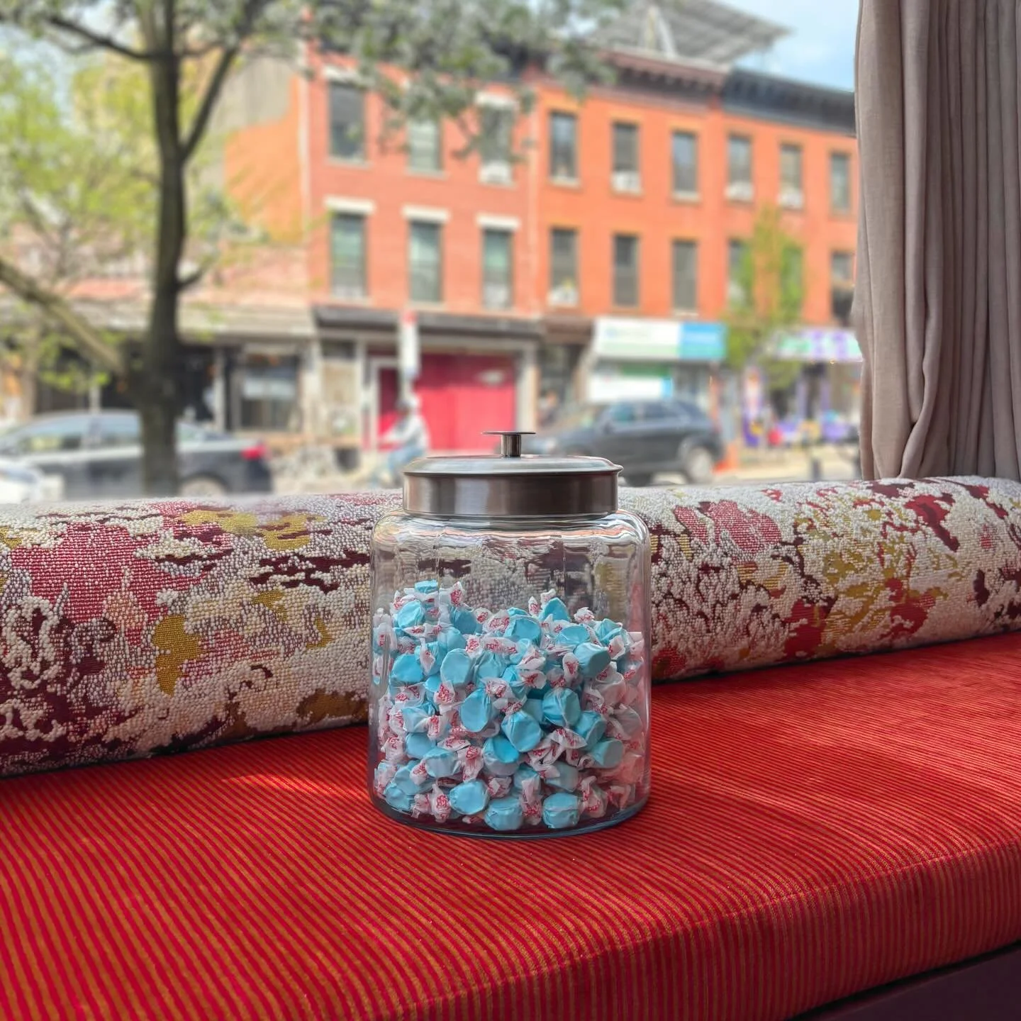 The sunshine spills, the taffy follows🍬

It&rsquo;s a beautiful day for some candy!! Open today and everyday 11am&mdash;10pm.