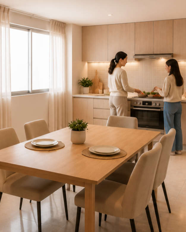 Cocina - Comedor (Departamento Tipo II)